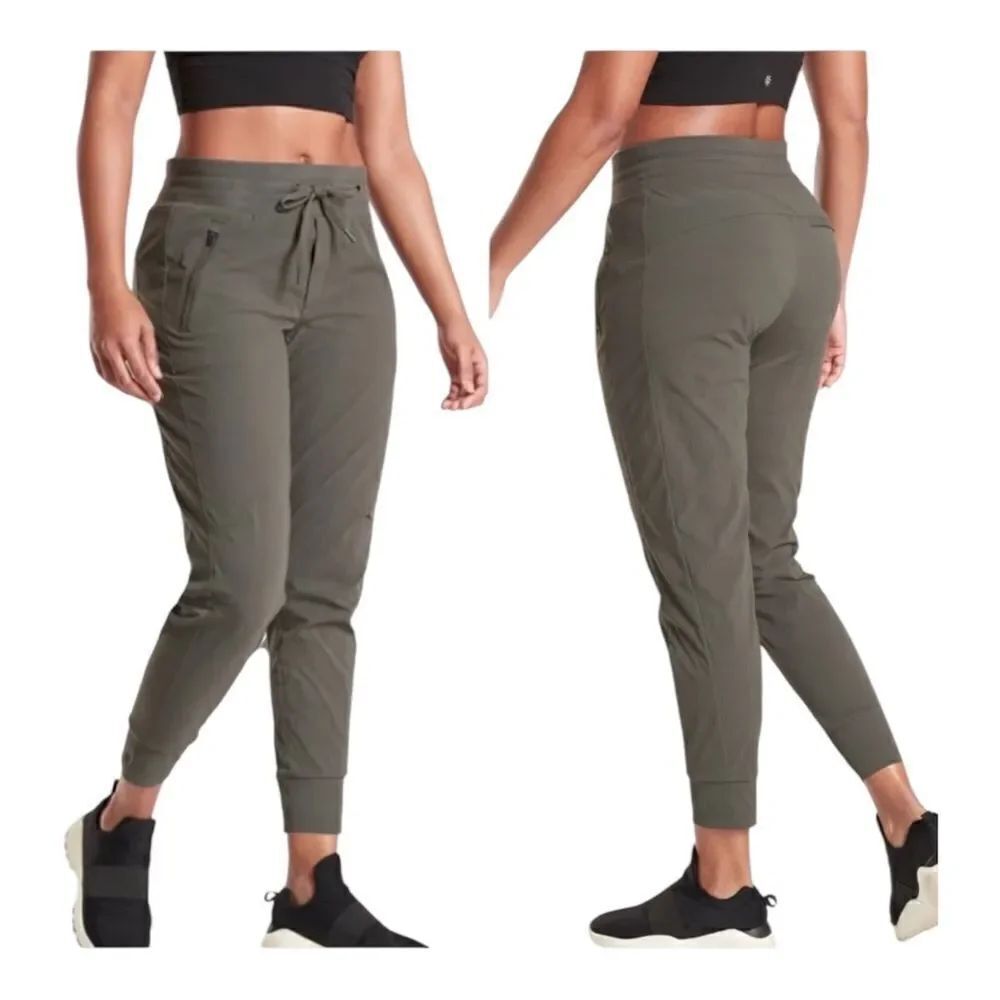 Athleta Trekkie North Jogger Pants Olive Green Plus Size 24 NWOT